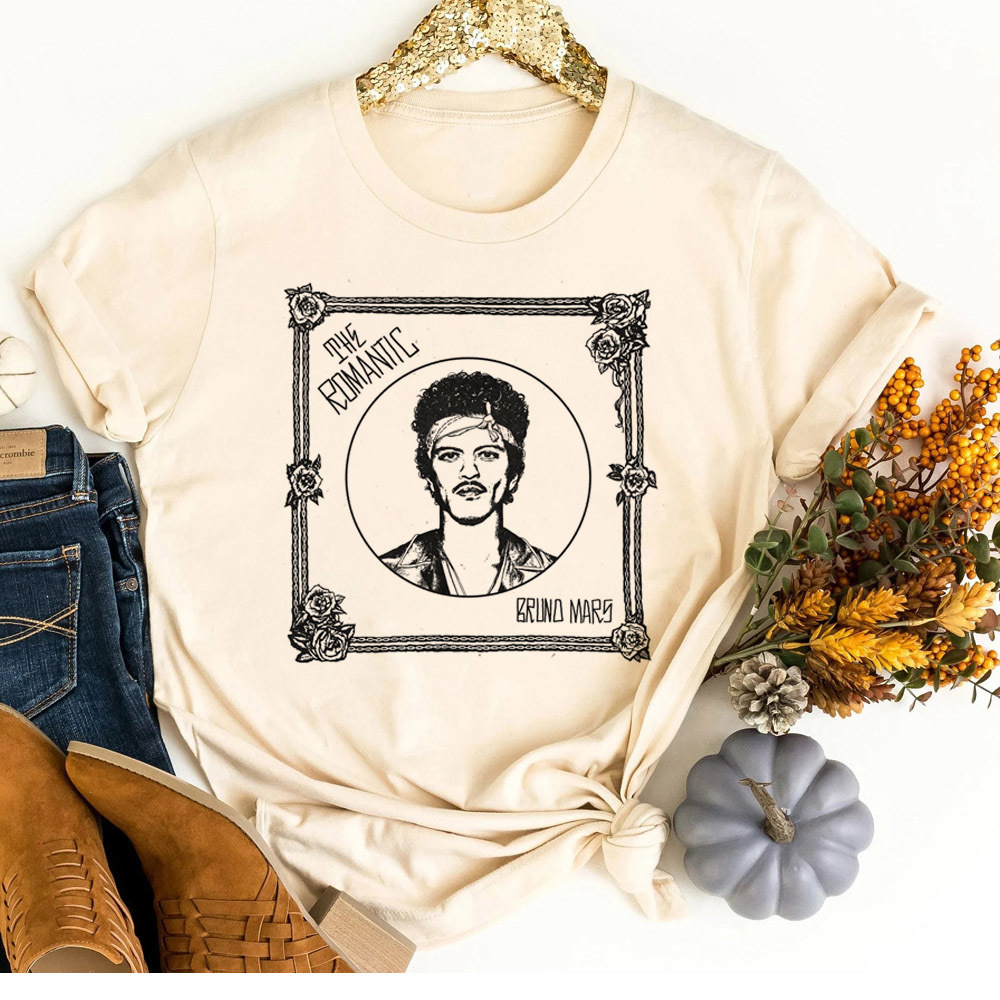 Women Fashion 80S - Bruno Mars – t-shirt gothique pour