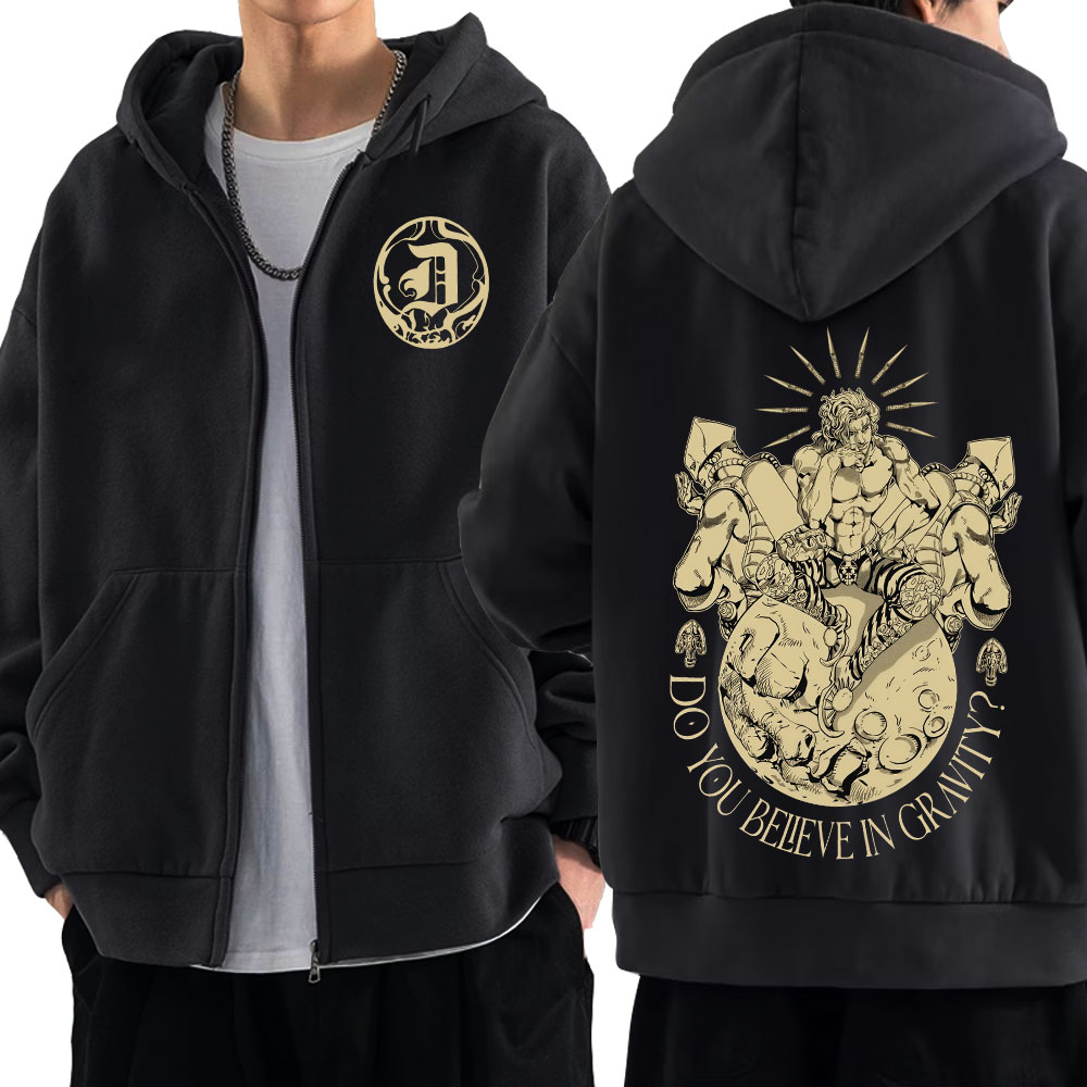 Women'S Fashion Zip Up Hoodies - Anime Jojo Bizarre Adventure sweat à