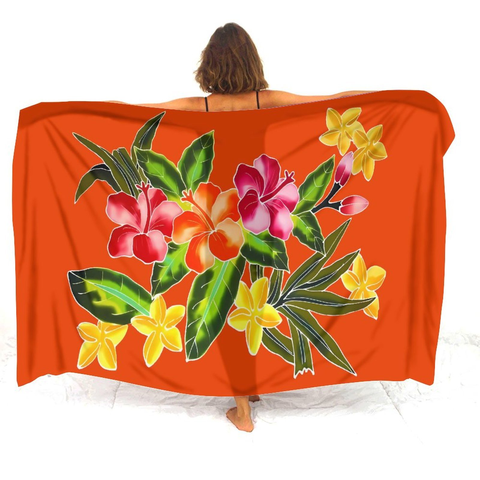 Printed Wrap Skirt - Polynésien personnalisé Puletasi Sunrise Sarong femmes