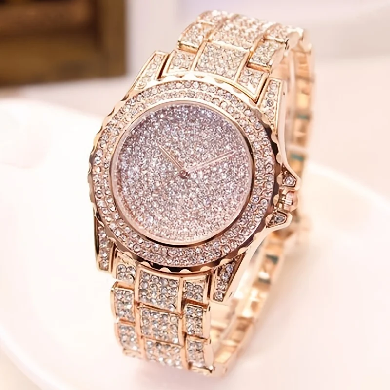 Women'S Fashion Digital Watch - Mode cristal plein acier femmes montres