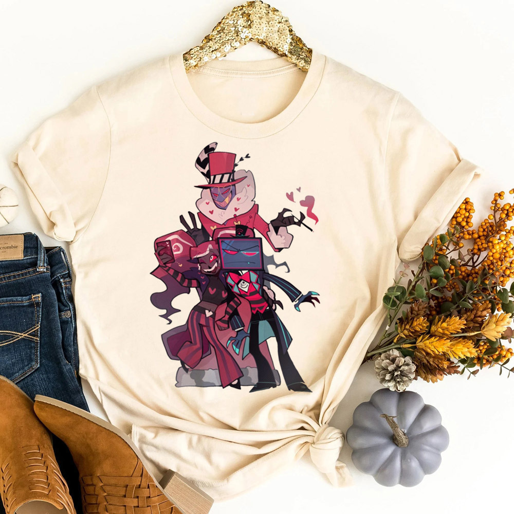 T-shirt Hazbin Hotel shoujo, m - Women Fashion 80S avis et prix
