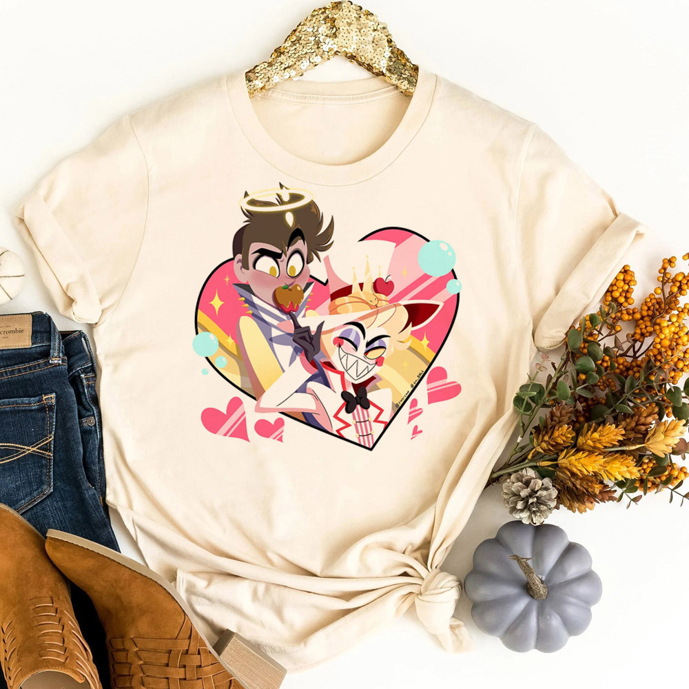 T-shirt Hazbin Hotel shoujo, m - Women Fashion 80S avis et prix