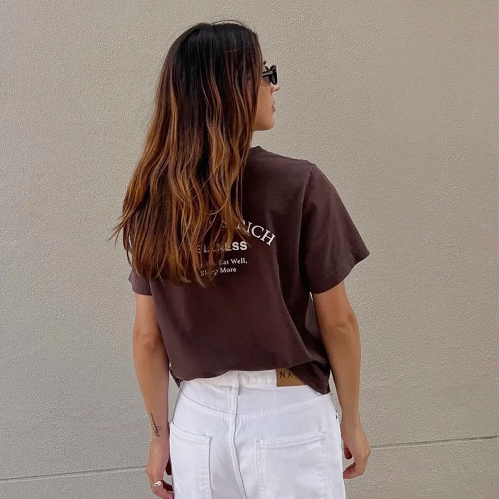 T-shirt à Manches Courtes en C - Women'S Fashion In The 90S avis et prix