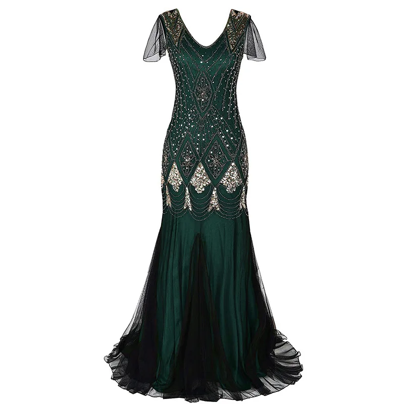 Robe de soirée longue à sequin - Women'S Fashion In The 1920S avis et prix