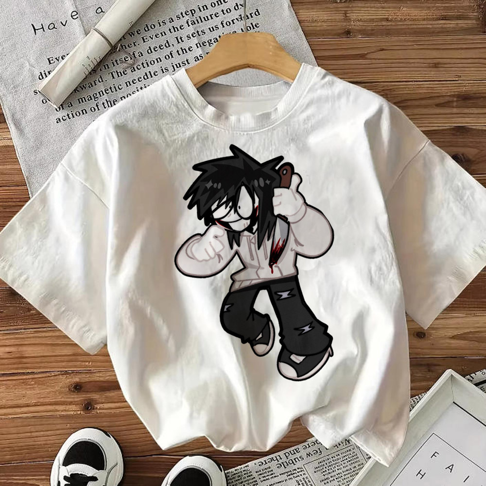 T-shirts Creepypasta pour fill - Women Fashion 80S avis et prix