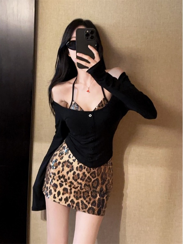 Ensemble trois pièces sexy pou - Printed Wrap Skirt avis et prix