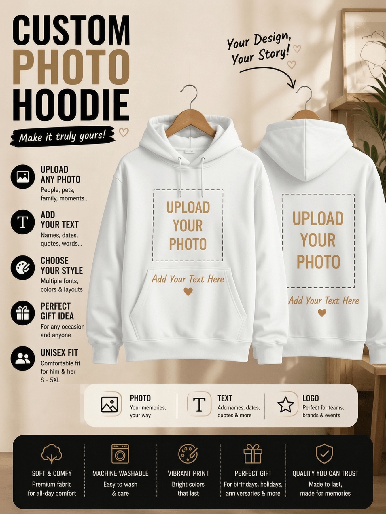 Sweat-shirts à capuche personn - Hoodie Women Oversized avis et prix