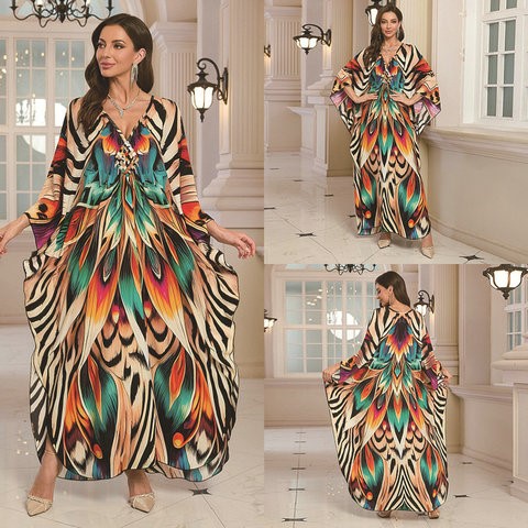 Nouveau 2025 Kimono de plage a - Printed Wrap Skirt avis et prix