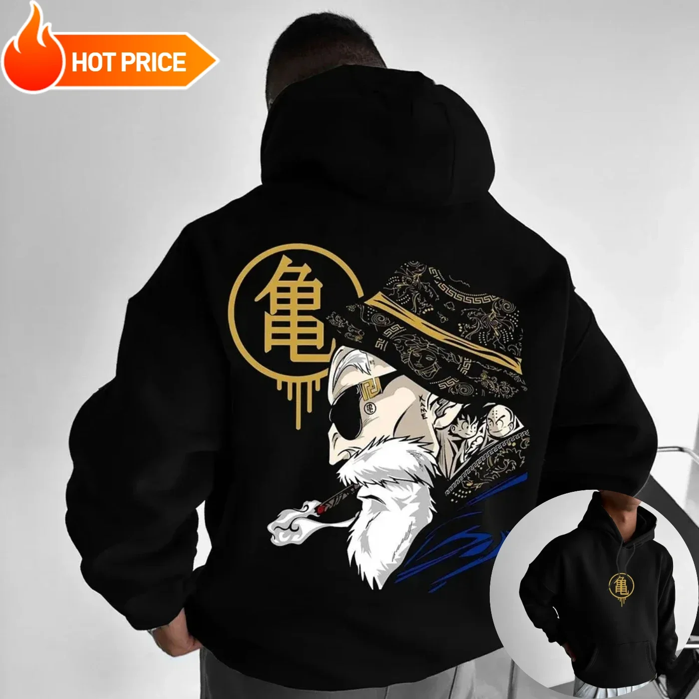 Maître Roshi Dragon Ball Saiya - Hoodie Women Oversized avis et prix