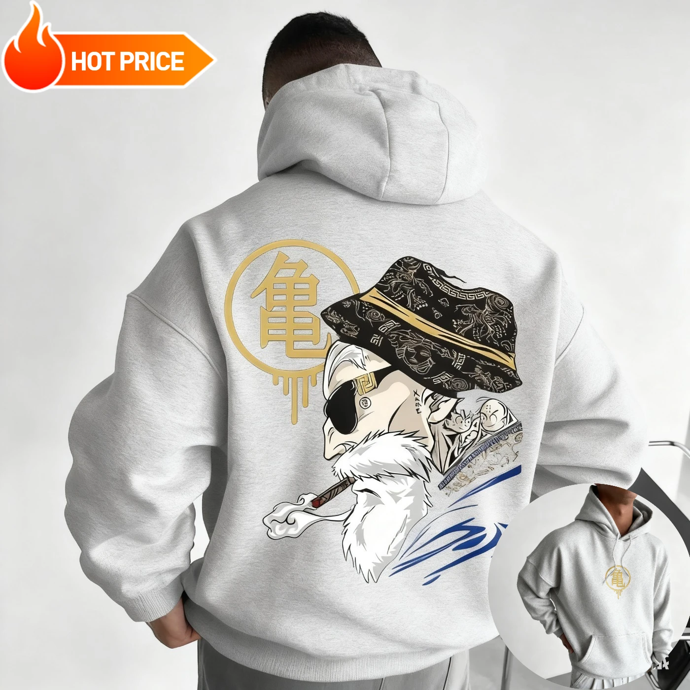 Maître Roshi Dragon Ball Saiya - Hoodie Women Oversized avis et prix