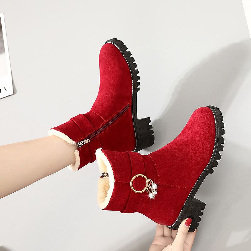 Grand rouge demi-haut daim gla - Women'S Fashion Trends Autumn 2025 avis et prix