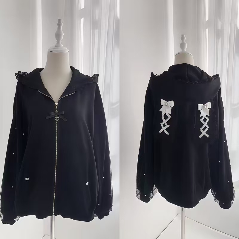 Veste à capuche Lolita pour fe - Women'S Fashion Zip Up Hoodies avis et prix